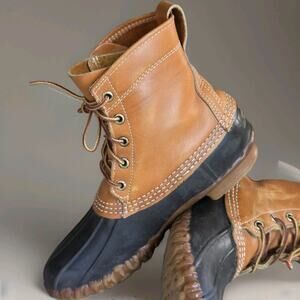 LL Bean Maine Hunting Shoe Duck Boots Womens 7 Mede in USA